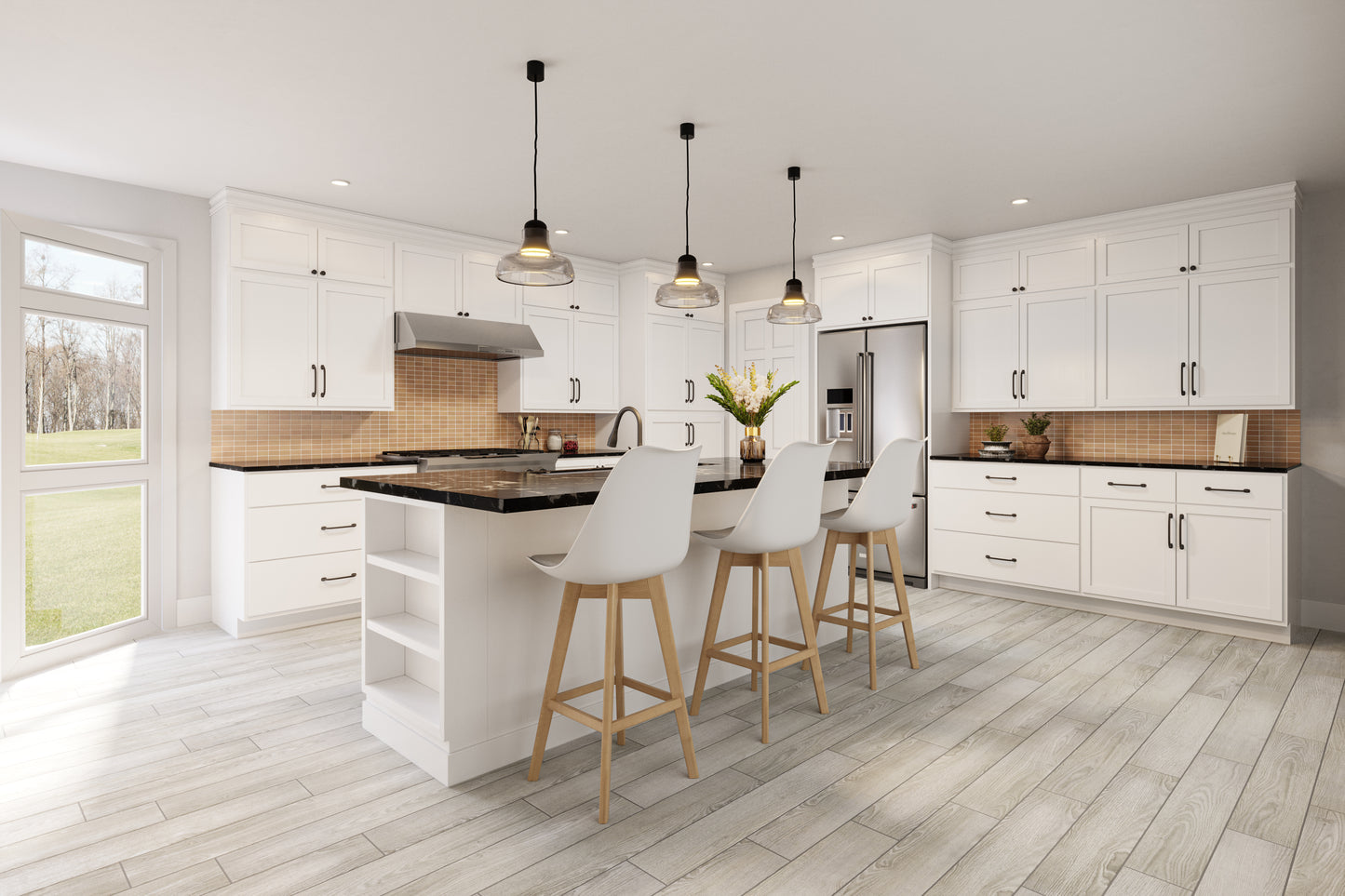 Blind Corner Kitchen Cabinet Pure White Base Cabinet