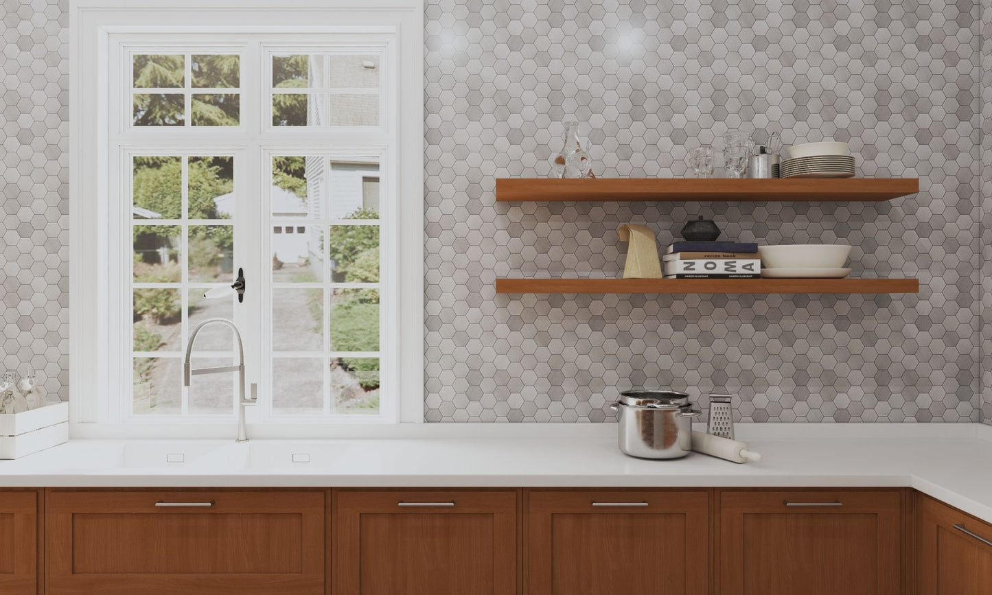 Quicklock Provincial Stain Floating Shelf - Medium
