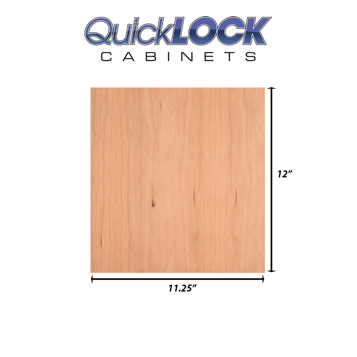 Quicklock RTA (Ready-to-Assemble) Raw Cherry .25"X11.25"X12" End Panel