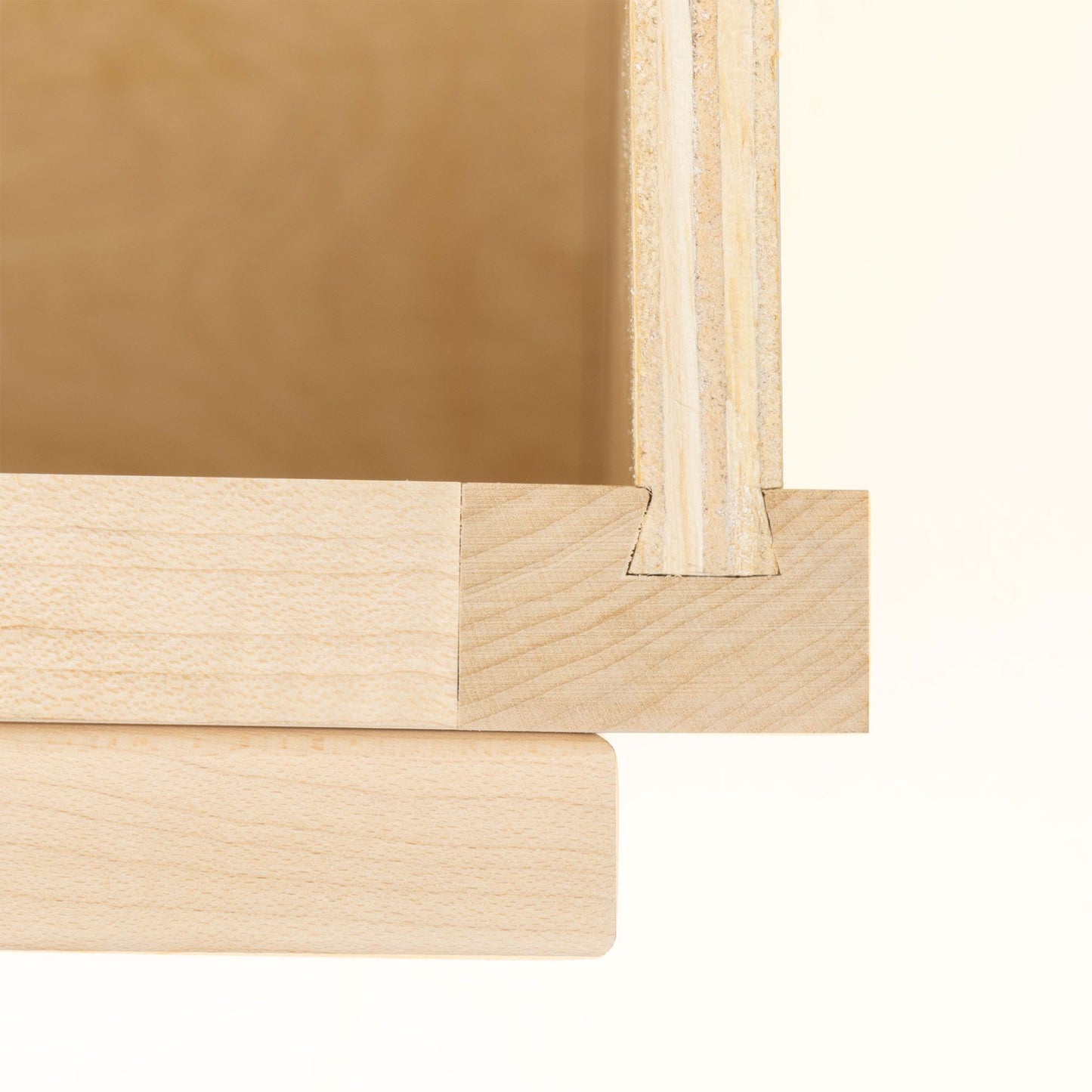 Quicklock Raw Maple Microwave Wall Cabinet
