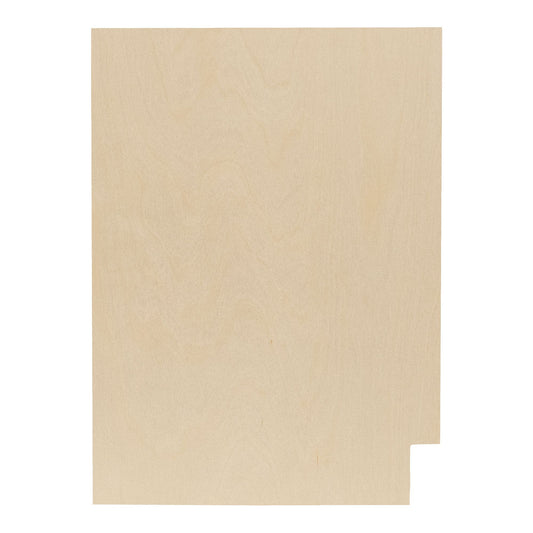 Left and Right Base Cabinet End Panel Raw Maple