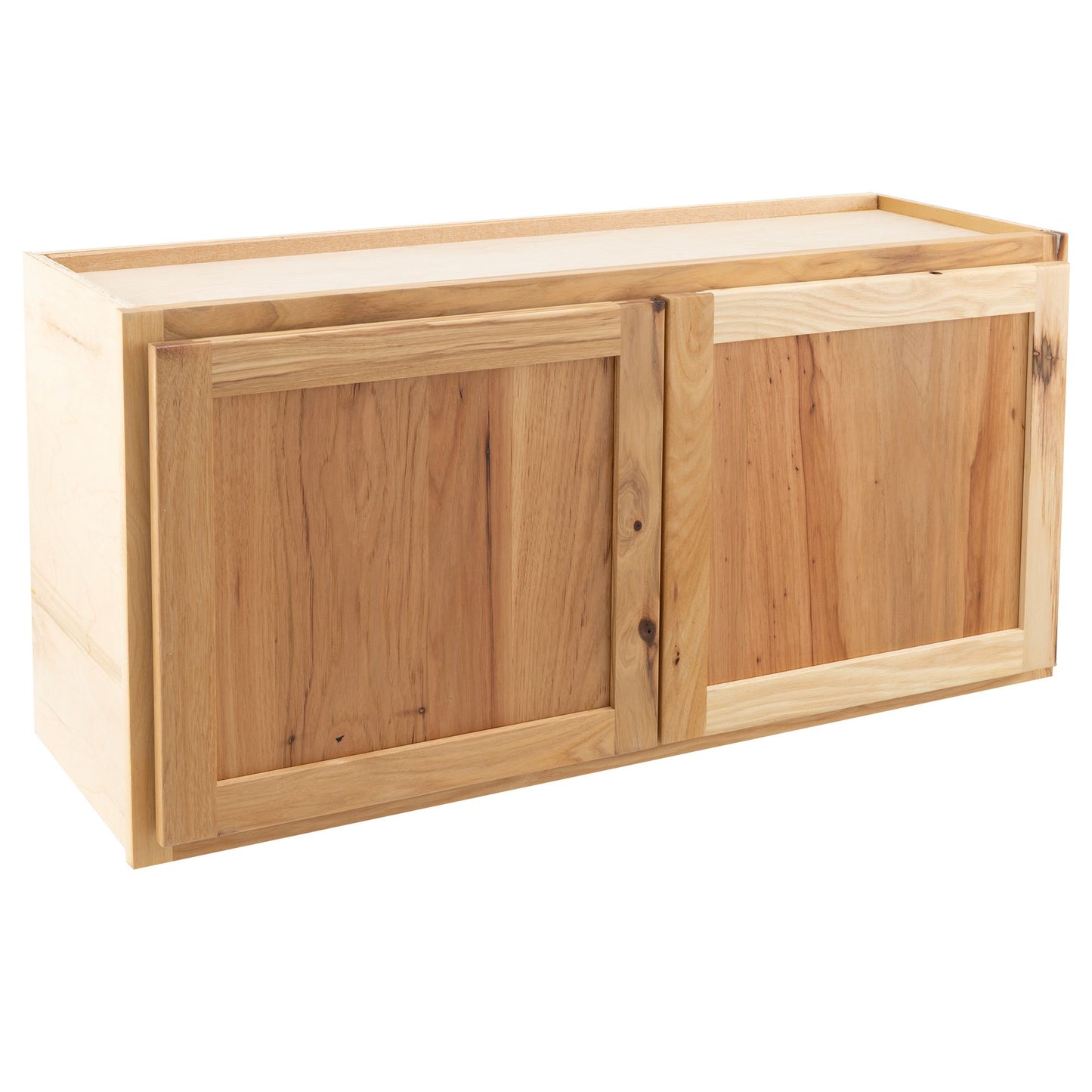 Refrigerator Wall Kitchen Cabinet Rustic Hickory