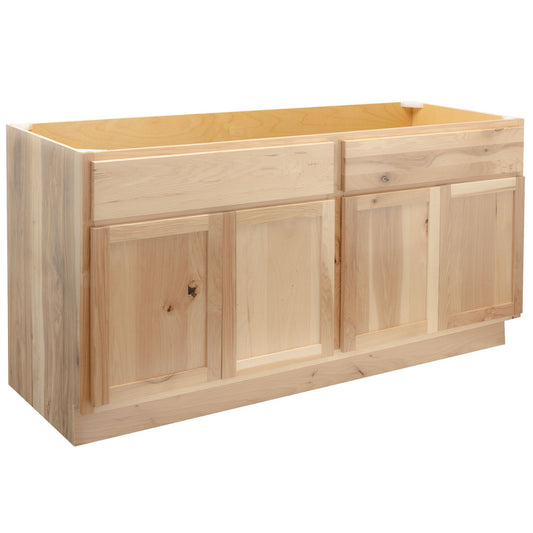 60" Bathroom Vanity | Rustic Hickory