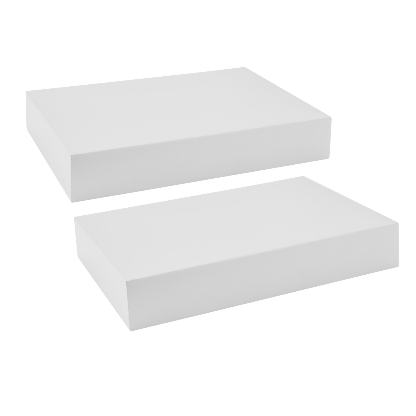 Floating Shelf | Pure White | 8" Depth