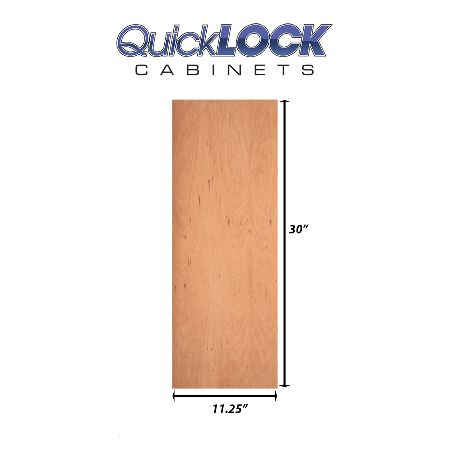 Quicklock RTA (Ready-to-Assemble) Raw Cherry .25"X11.25"X30" End Panel