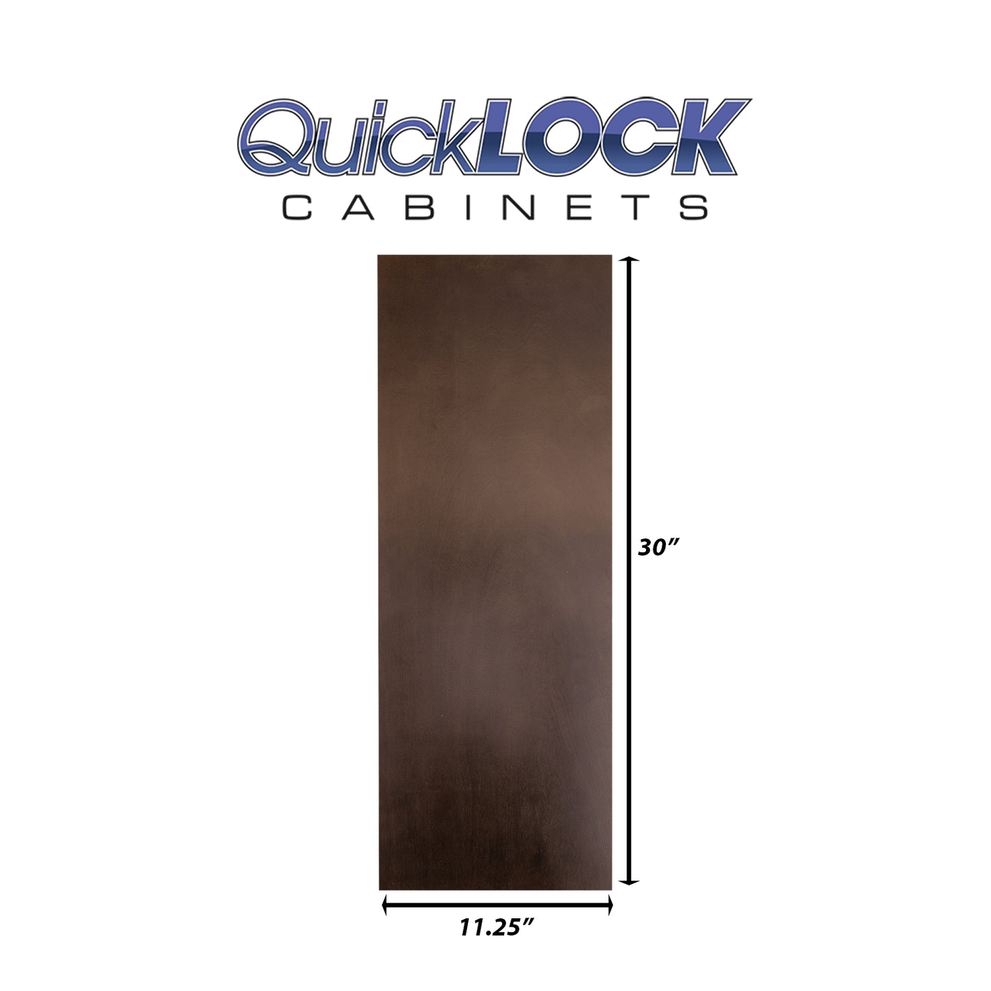 Quicklock RTA (Ready-to-Assemble) Espresso Stain .25"X11.25"X30" End Panel