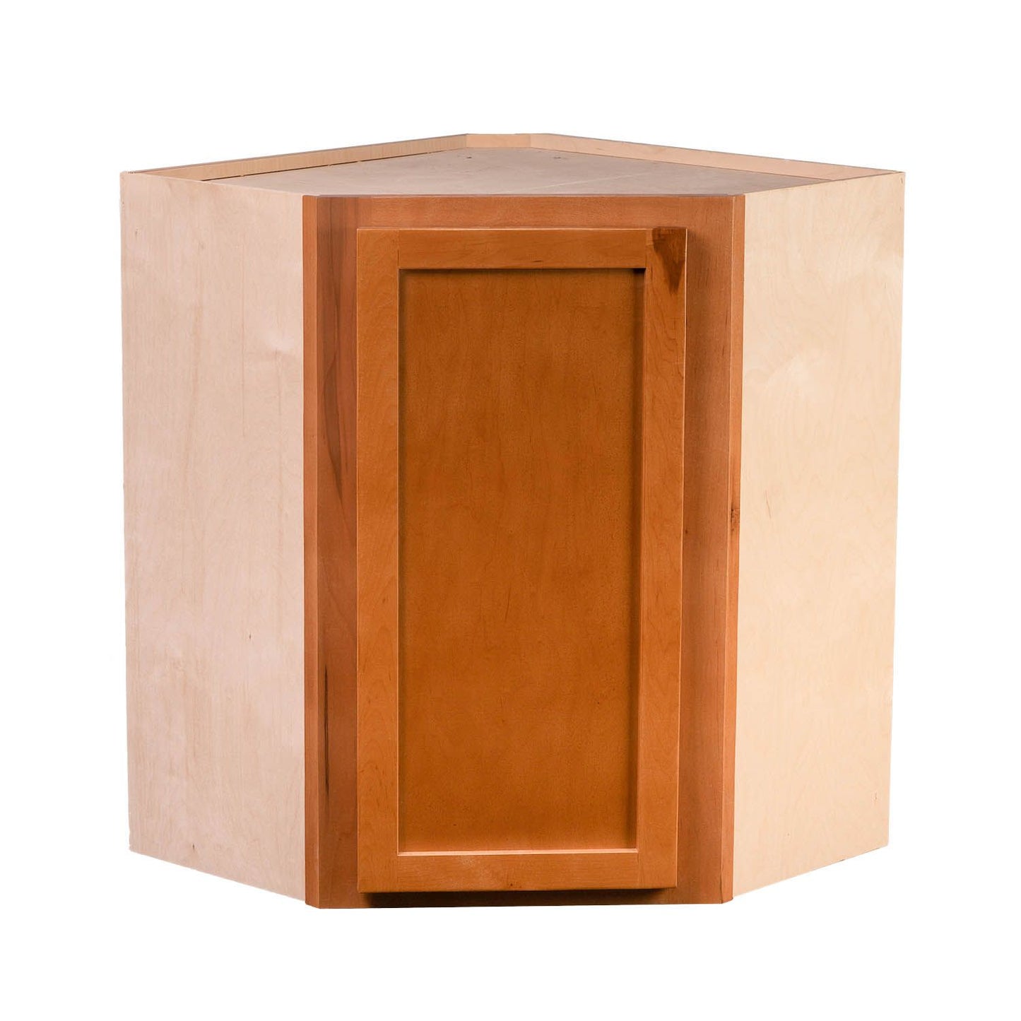 Quicklock Provincial Stain Wall Corner Cabinet