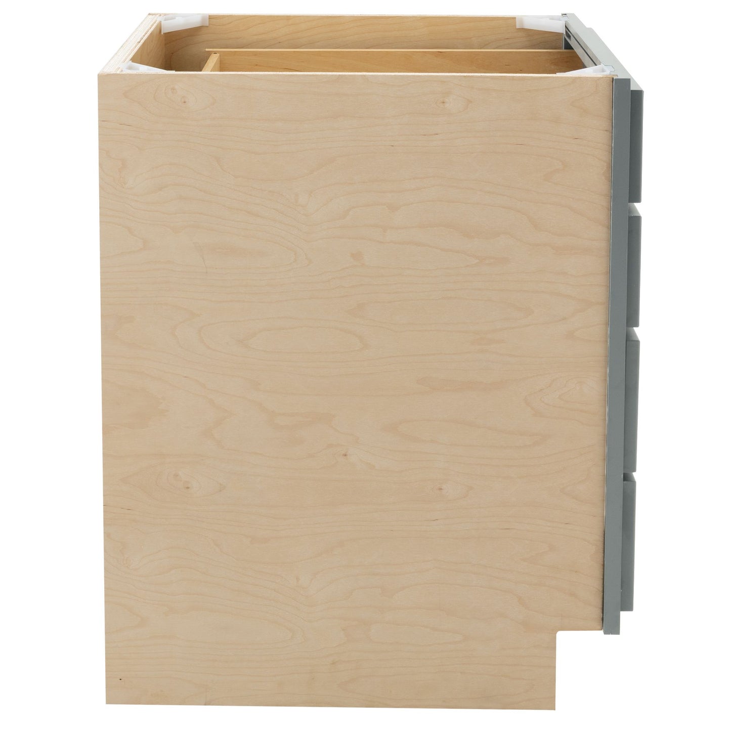 4 Drawer Kitchen Cabinet Magnetic Gray Base Cabinet