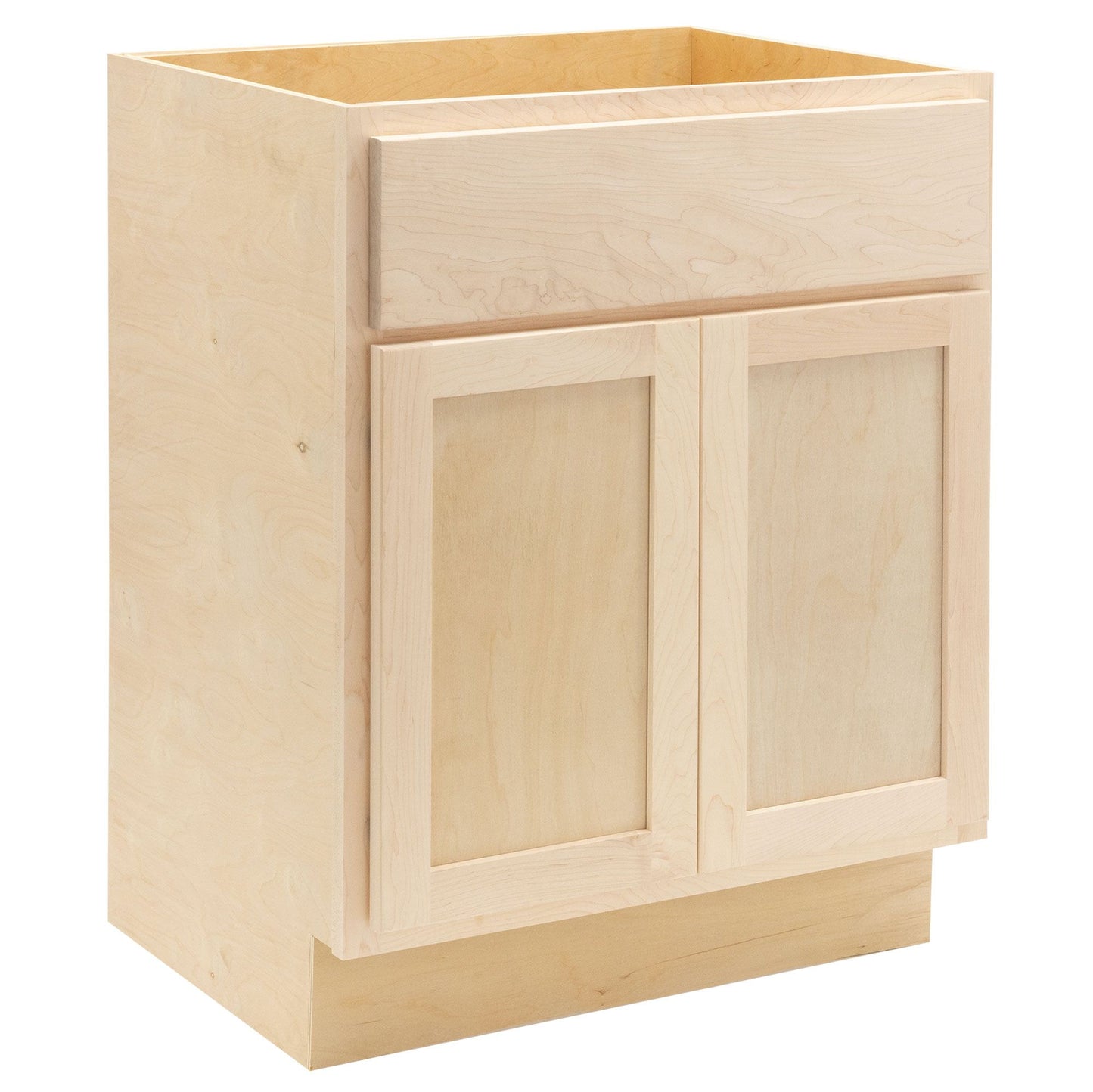 24" Bathroom Vanity | Raw Maple