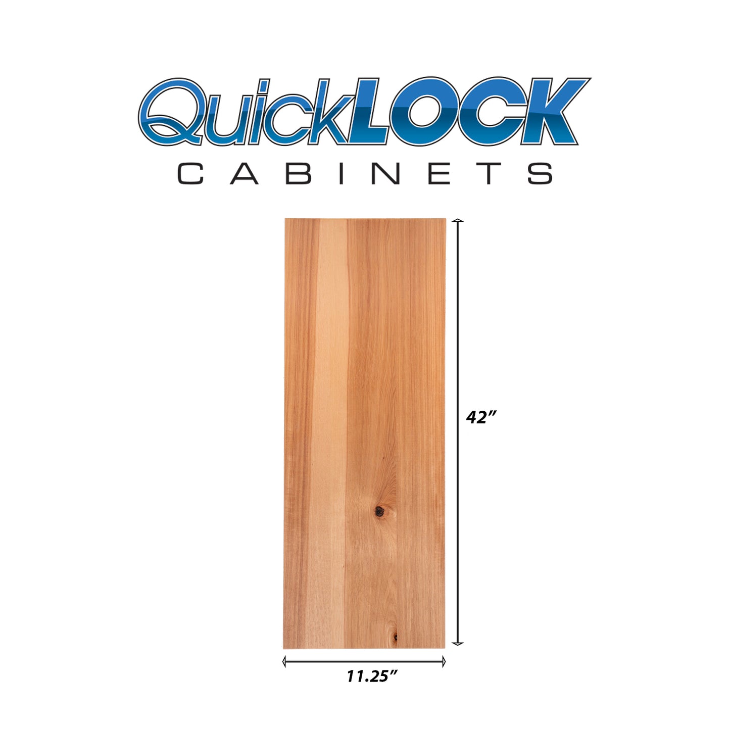 Quicklock RTA (Ready-to-Assemble) Rustic Hickory .25"X11.25"X42" End Panel
