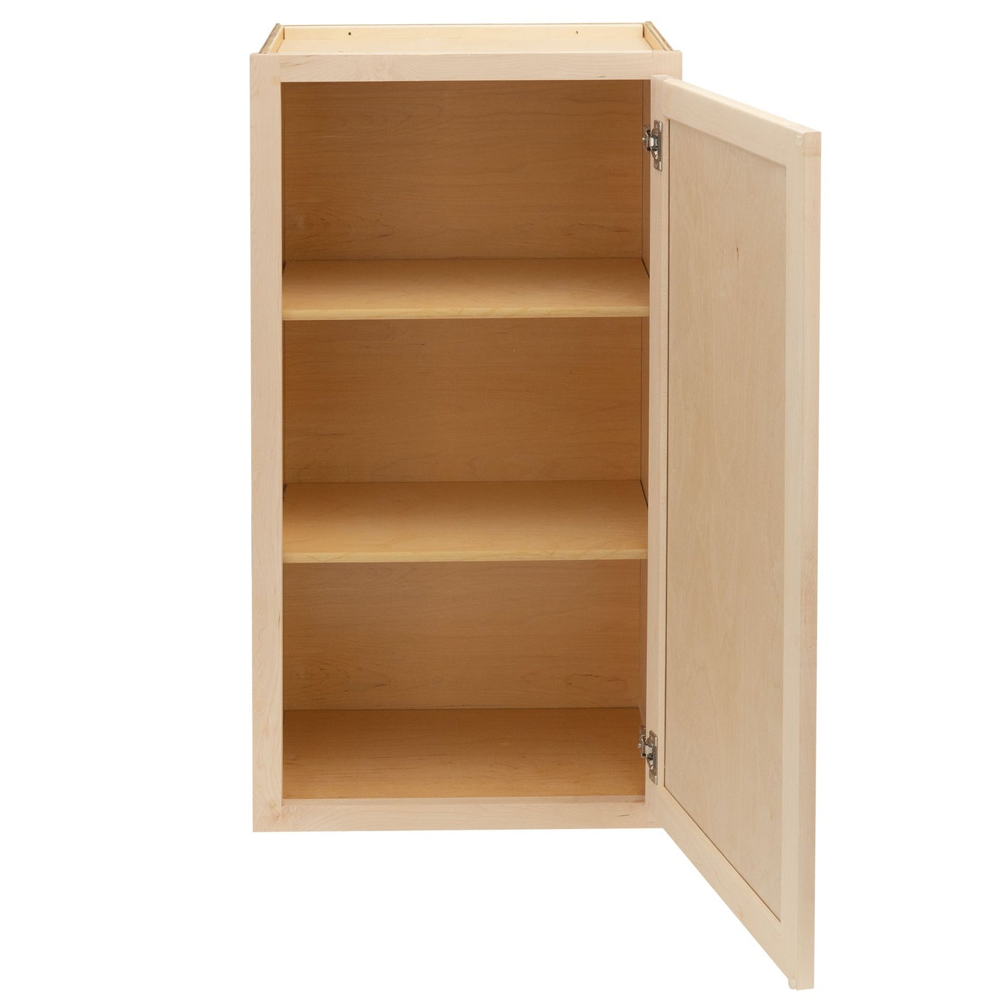 12" - 24" Wall Kitchen Cabinet Raw Maple