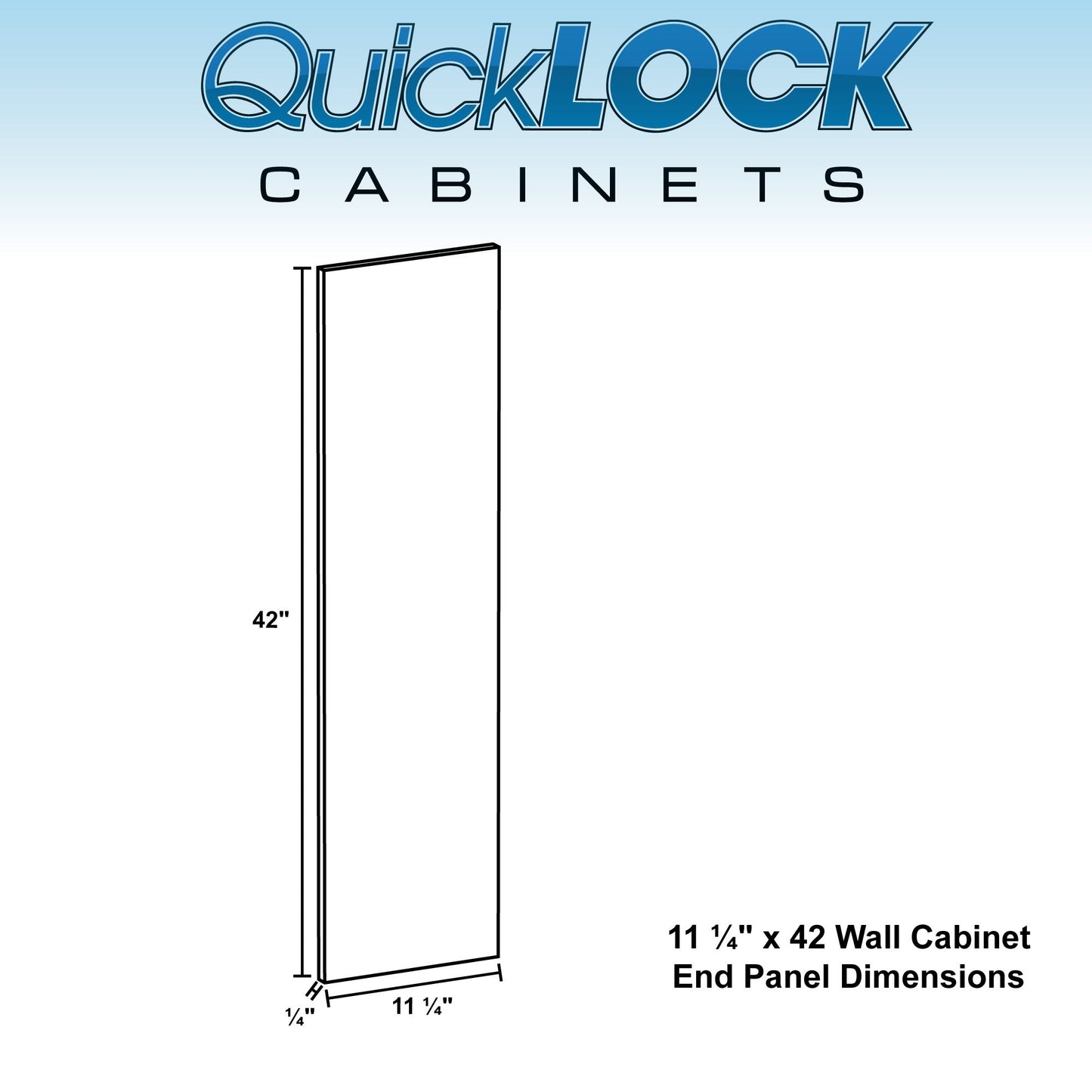 Wall Cabinet End Panel Pure White