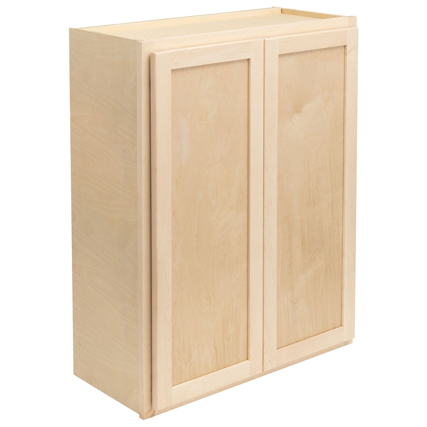 27" - 36" Wall Kitchen Cabinet Raw Maple