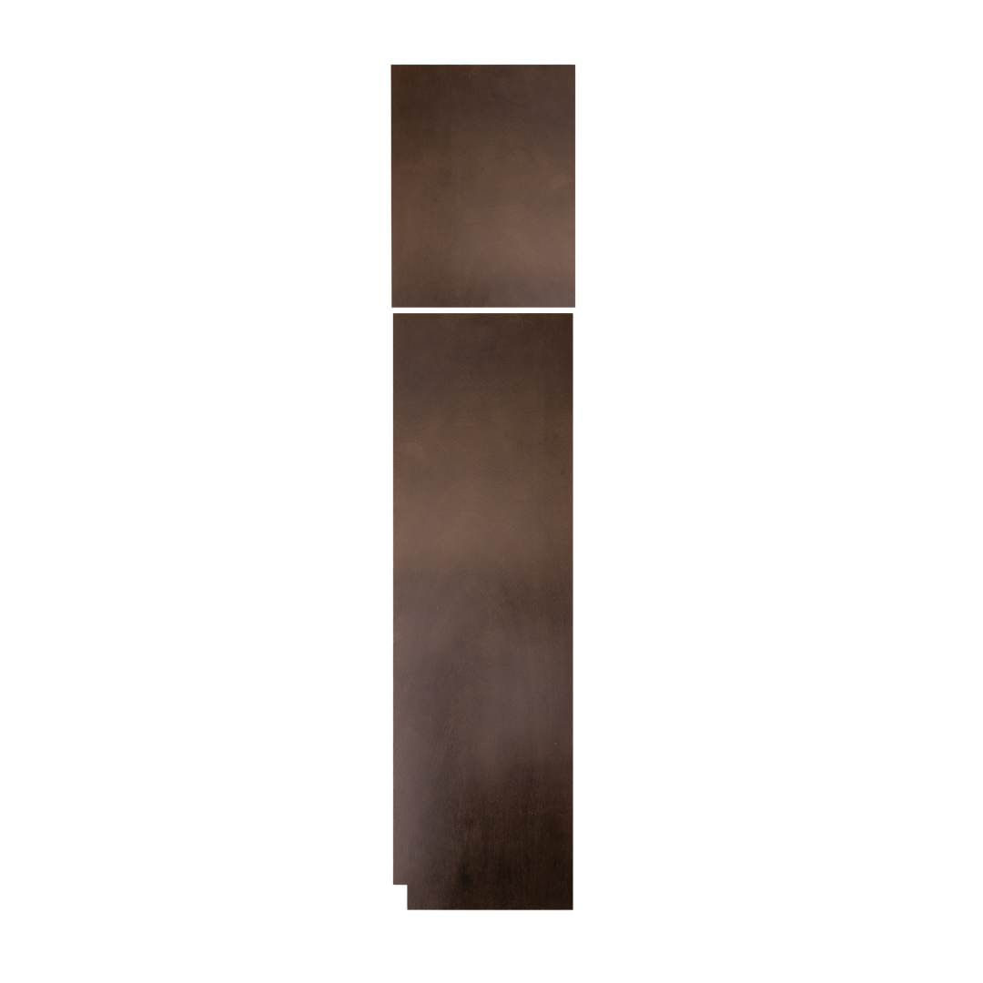 Quicklock Espresso Stain Right and Left Pantry End Panel