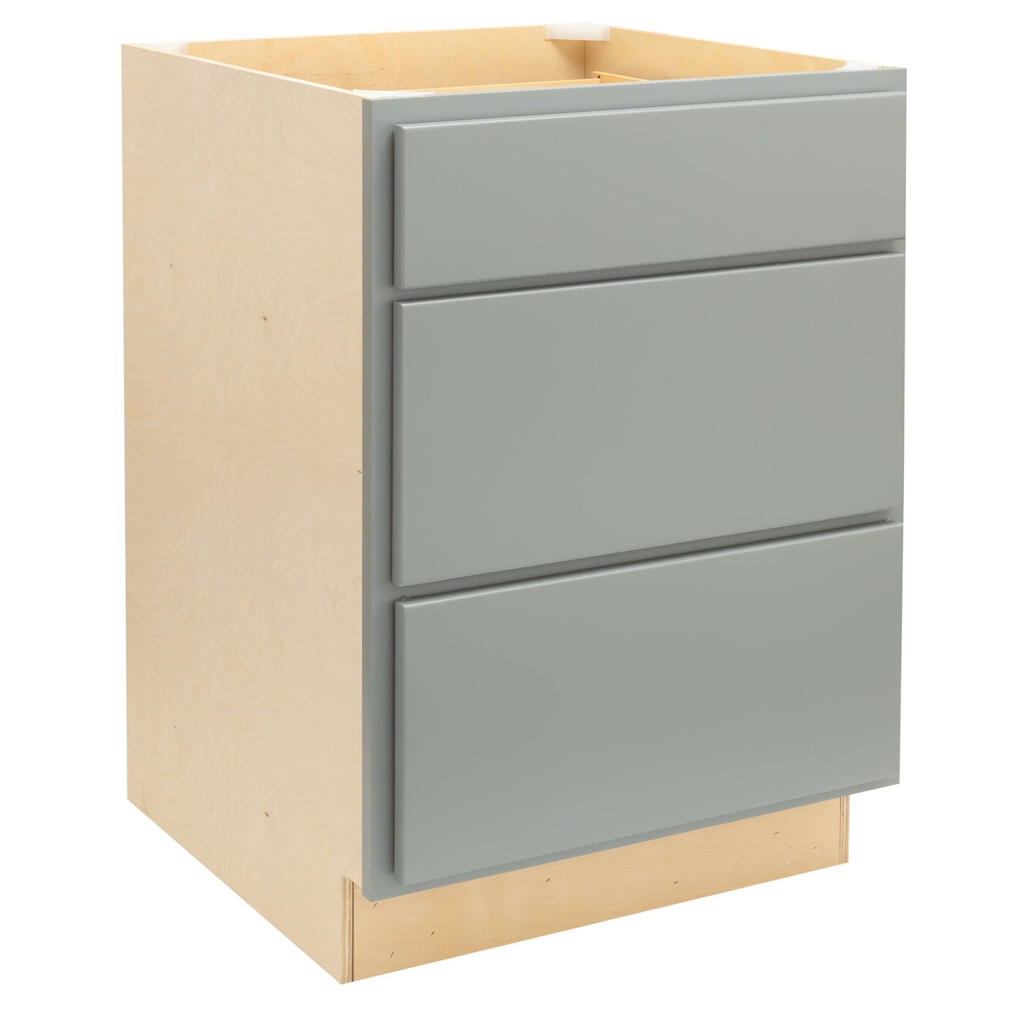 3 Drawer Kitchen Cabinet Magnetic Gray Base Cabinet