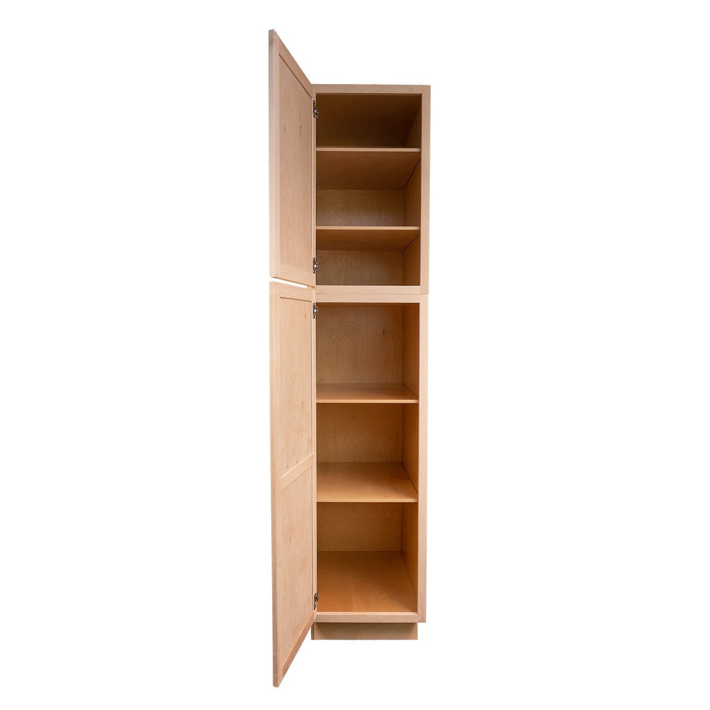 Quicklock RTA (Ready-to-Assemble) Raw Maple Pantry Cabinet 24"Wx96"Hx24"D