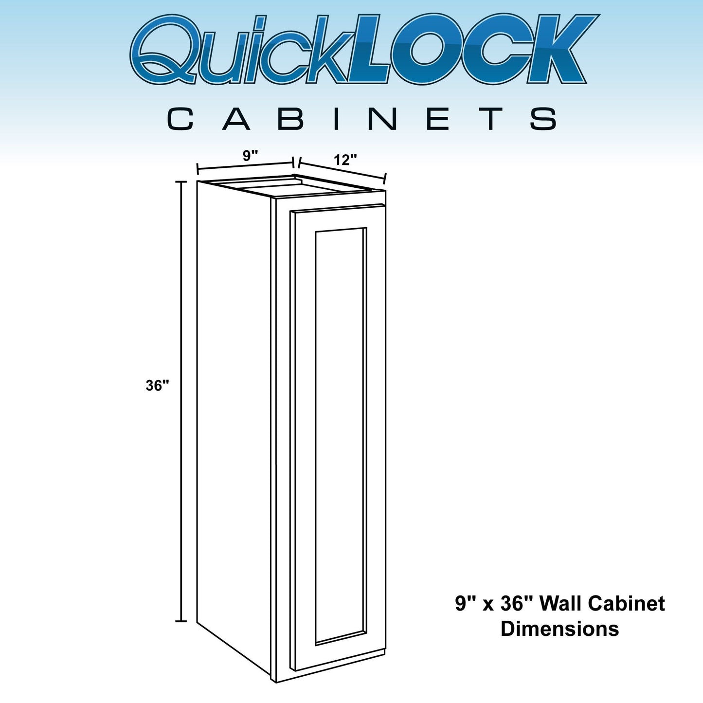 9" - 15" Wall Kitchen Cabinet Rustic Hickory
