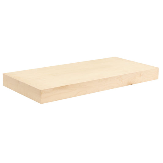 Floating Shelf | Raw Maple | 12" Depth
