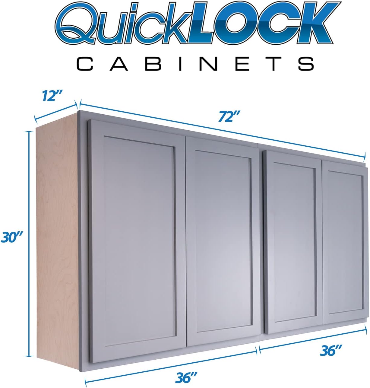 Laundry Room 2 Cabinets Set Magnetic Gray