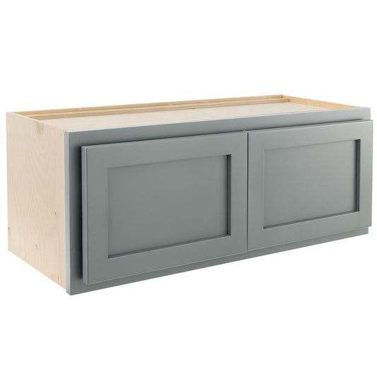 Microwave Wall Kitchen Cabinet Magnetic Gray