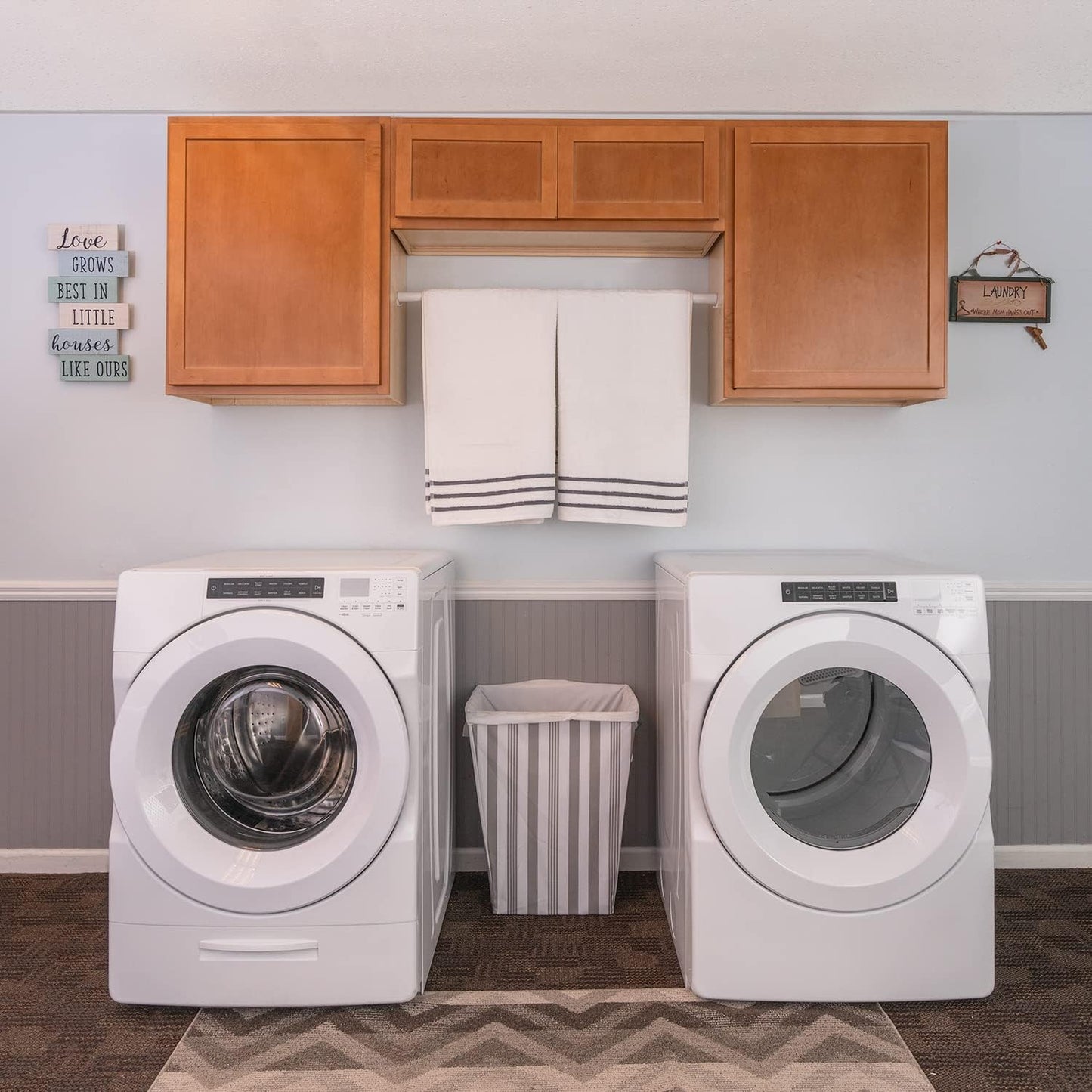 Laundry Room 3 Cabinet Set Provincial Stain