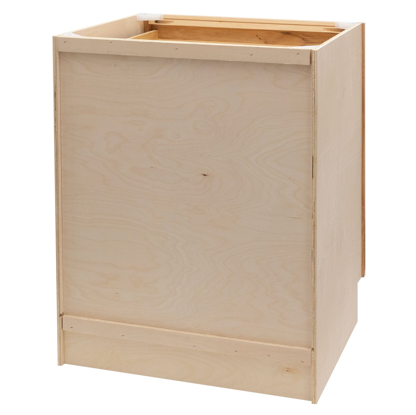 3 Drawer Kitchen Cabinet Raw Hickory Base Cabinet