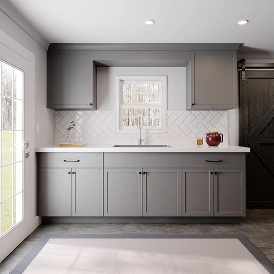 Kitchen Cabinet Set Magnetic Gray