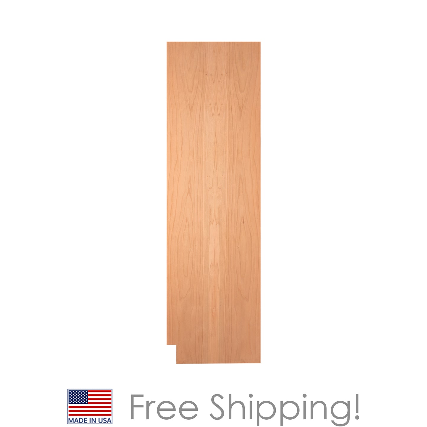 Quicklock RTA (Ready-to-Assemble) Raw Cherry .25"X23.25"X84" Right End Panel