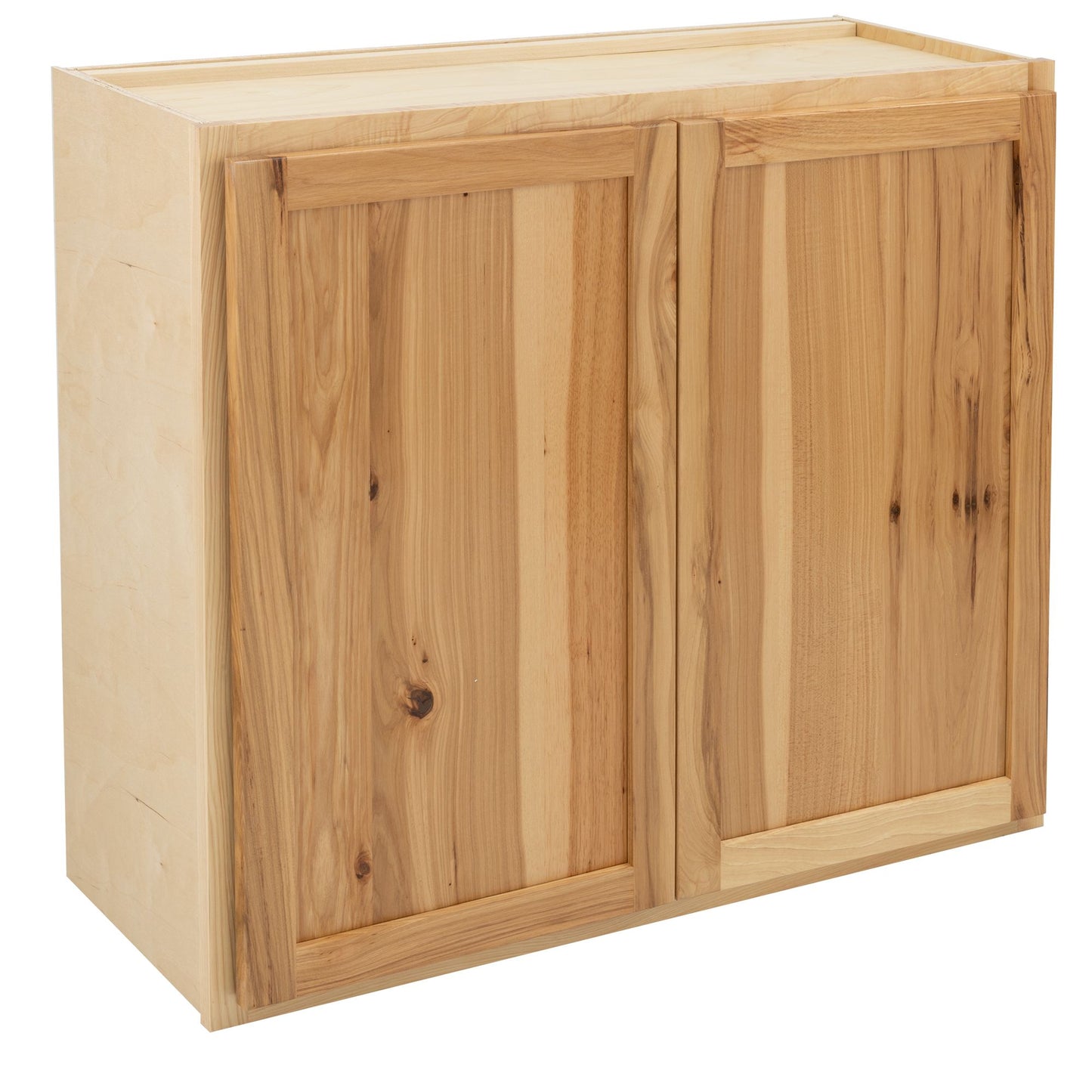 30" - 42" Wall Kitchen Cabinet Rustic Hickory
