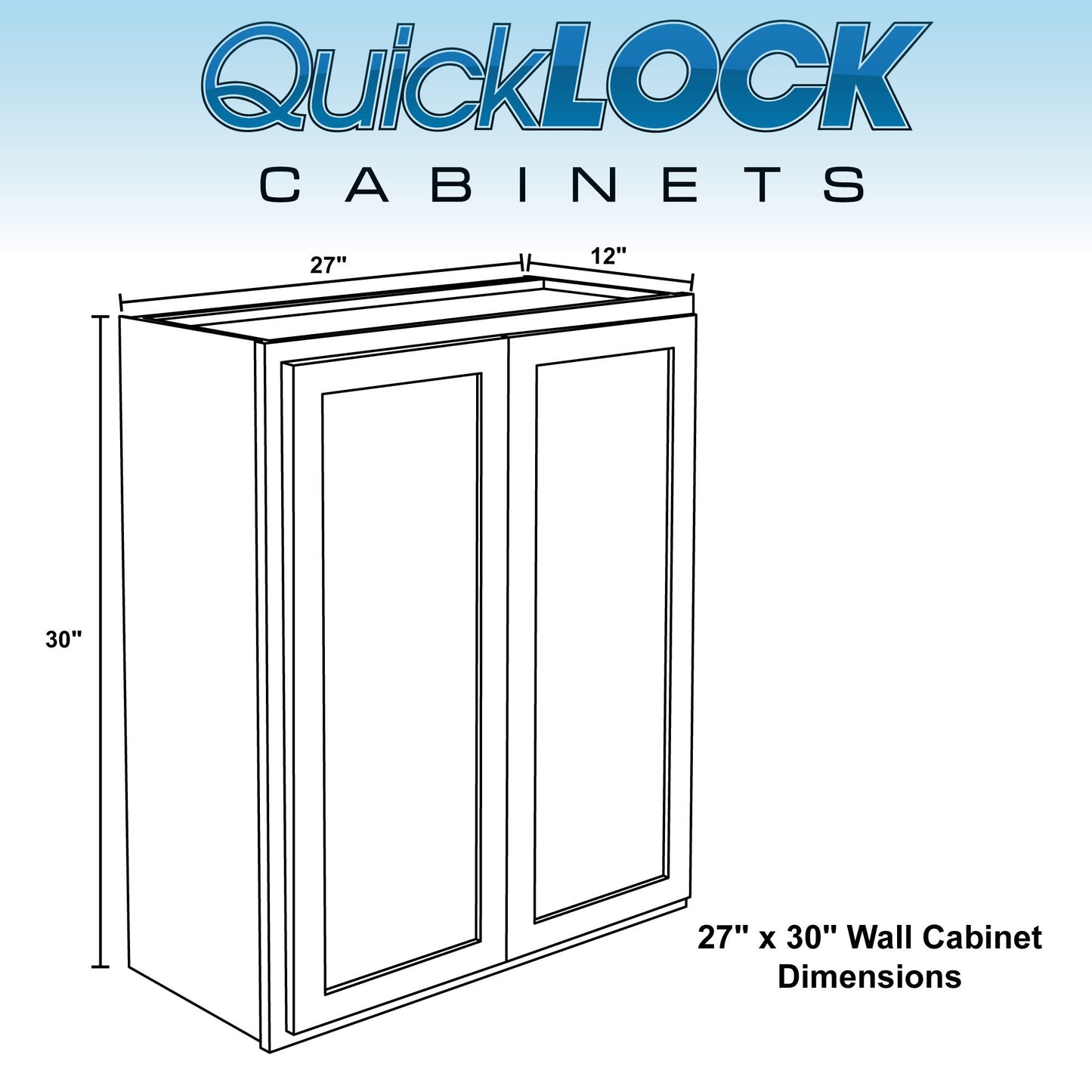 30" - 42" Wall Kitchen Cabinet Rustic Hickory