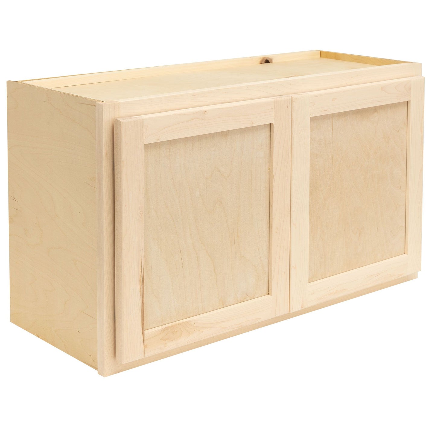 Microwave Wall Kitchen Cabinet Raw Maple