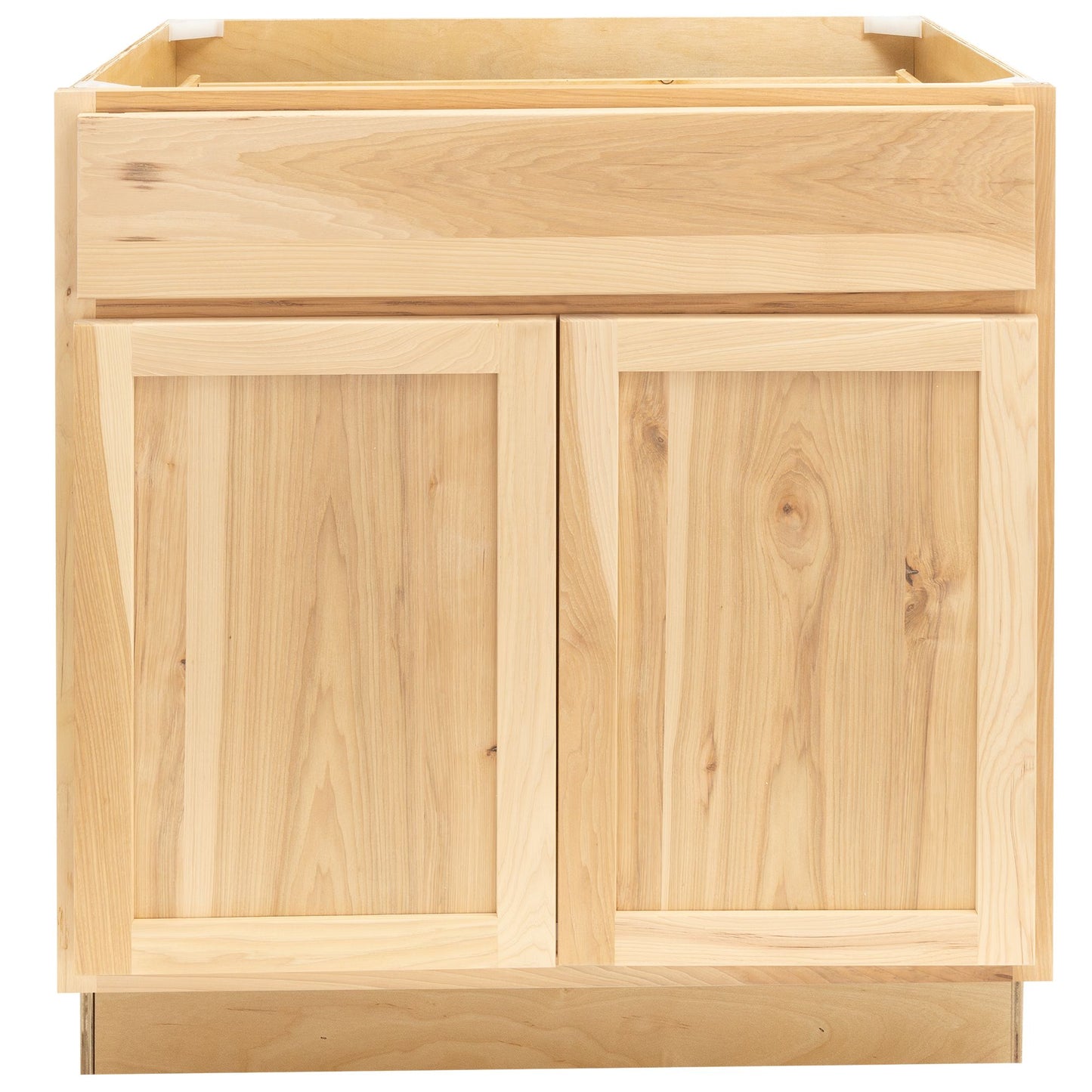 Raw Hickory Kitchen Cabinet Kit