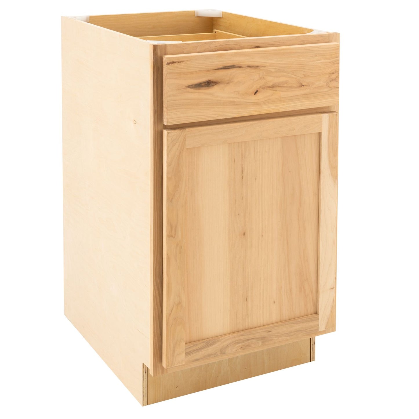12" - 24" Kitchen Cabinet Raw Hickory Base Cabinet