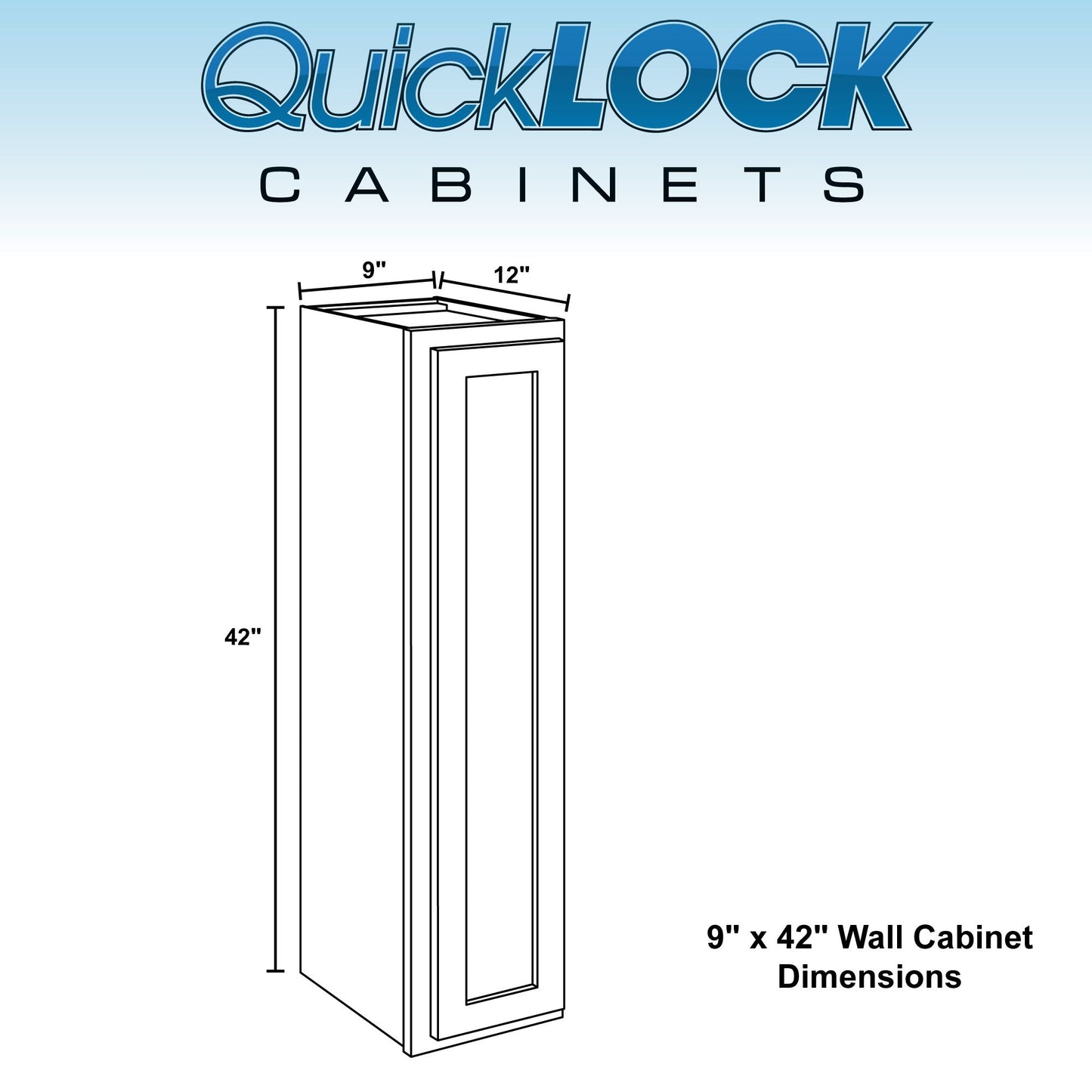9" Wall Kitchen Cabinet Raw Maple