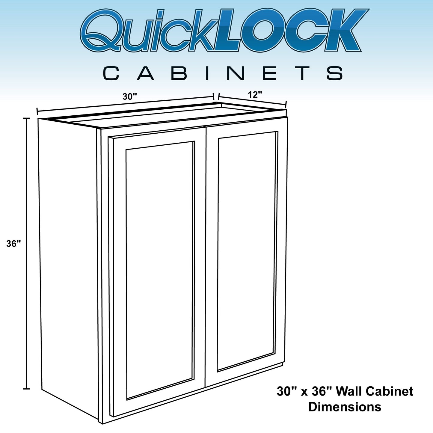 30" - 42" Wall Kitchen Cabinet Rustic Hickory