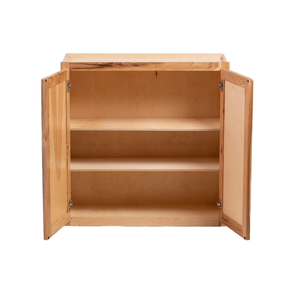 Quicklock RTA (Ready-to-Assemble) Rustic Hickory 27"Wx30"Hx12"D Wall Cabinet