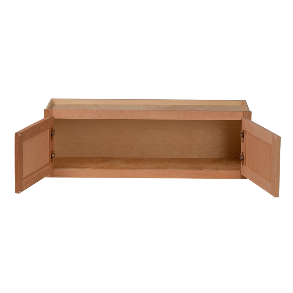 Quicklock RTA (Ready-to-Assemble) Raw Cherry 36"Wx12"Hx12"D Refrigerator Wall Cabinet