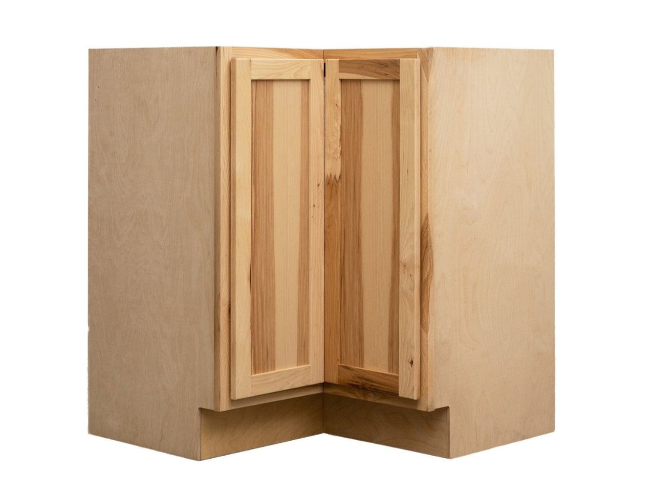 Quicklock RTA (Ready-to-Assemble) Rustic Hickory Easy Reach Corner Base Cabinet | 36"Wx34.5"Hx24"D