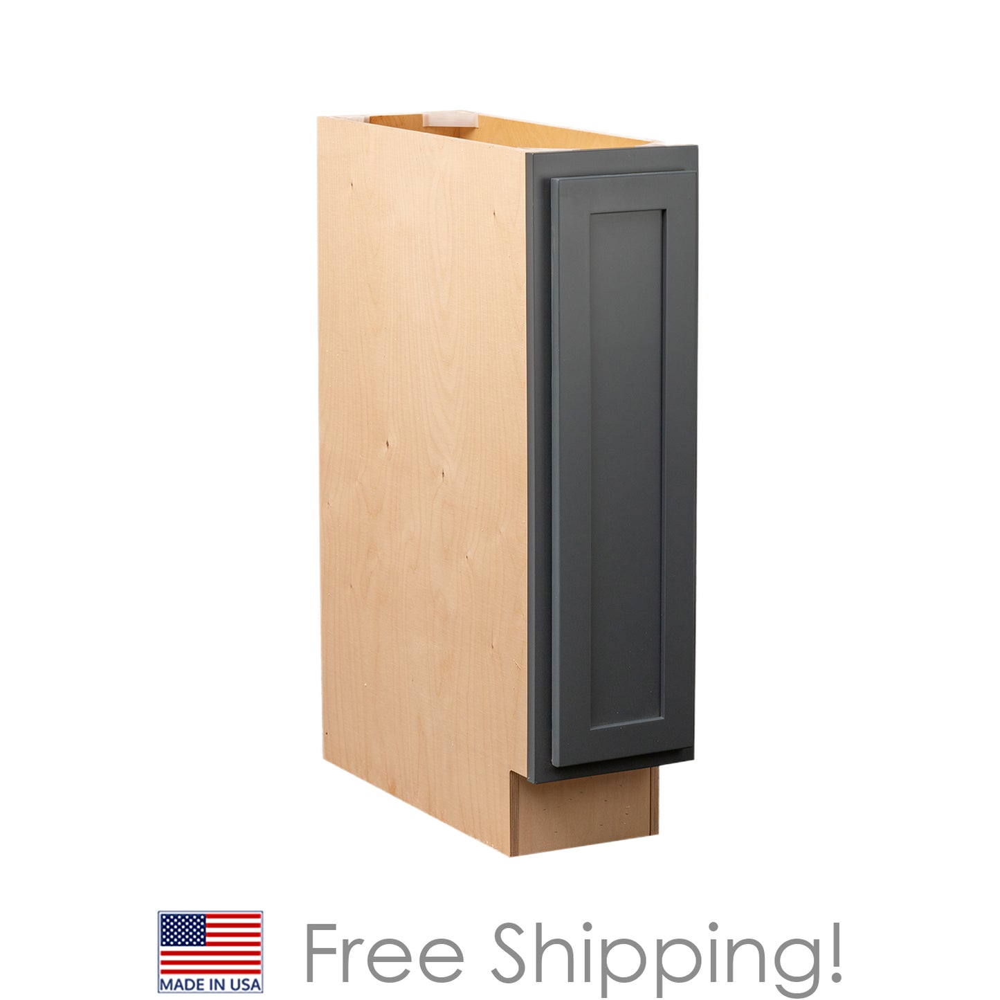 Quicklock RTA (Ready-to-Assemble) Needlepoint Navy Base Cabinet | 9"Wx34.5"Hx24"D