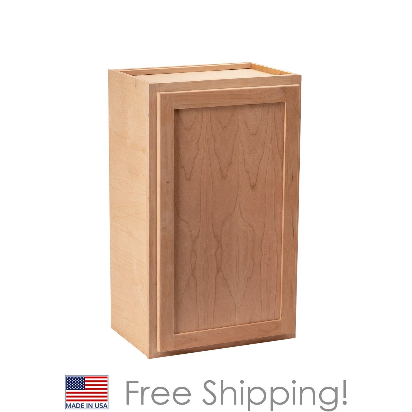 Quicklock RTA (Ready-to-Assemble) Raw Cherry 9"Wx30"Hx12"D Wall Cabinet