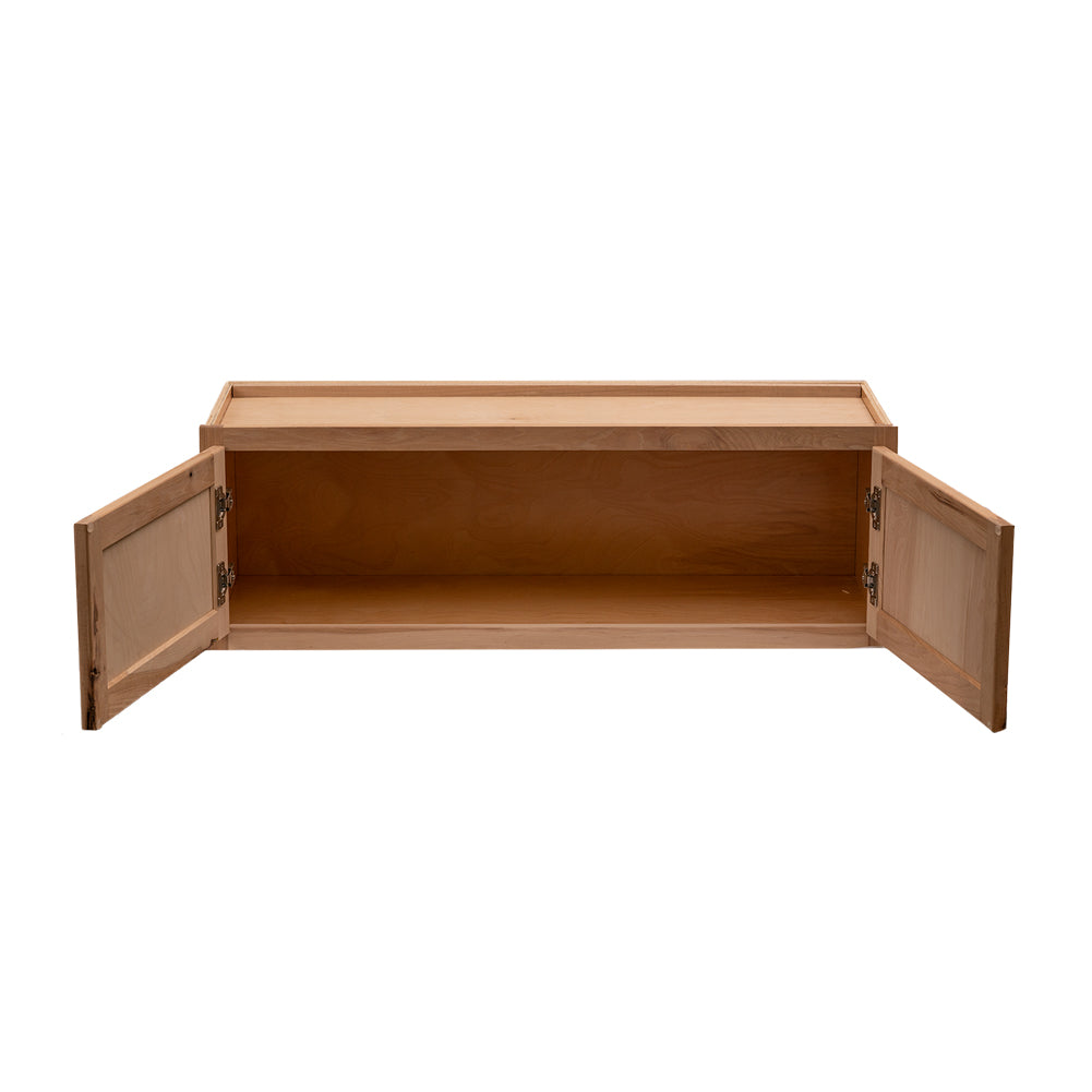 Quicklock RTA (Ready-to-Assemble) Raw Hickory 30"Wx12"Hx12"D Wall Microwave