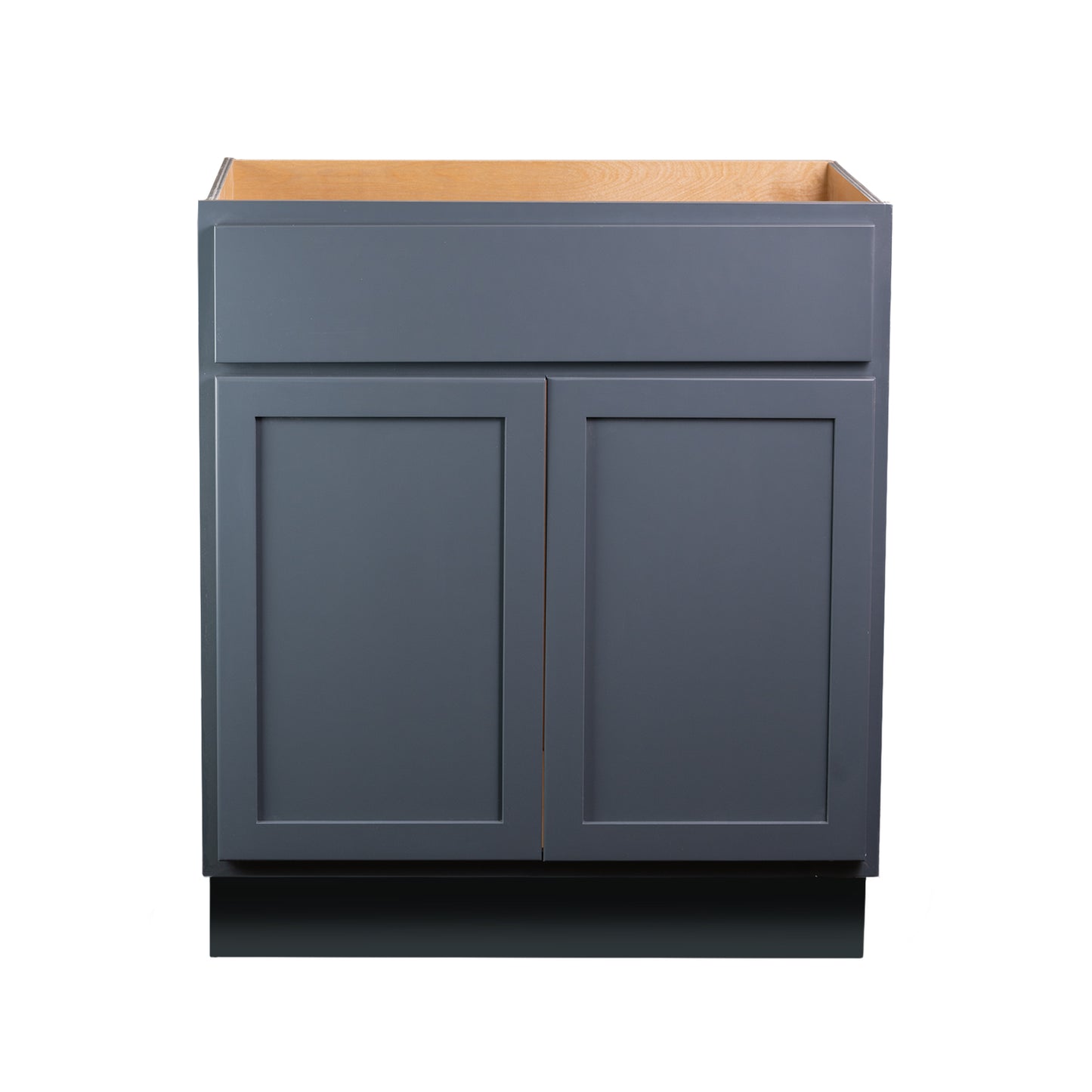 Quicklock RTA (Ready-to-Assemble) Needlepoint Navy Vanity Base Cabinet | 24"Wx34.5"Hx18"D