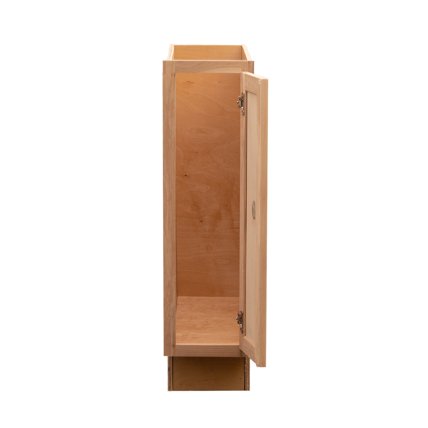 Quicklock RTA (Ready-to-Assemble) Raw Hickory Base Cabinet | 9"Wx34.5"Hx24"D