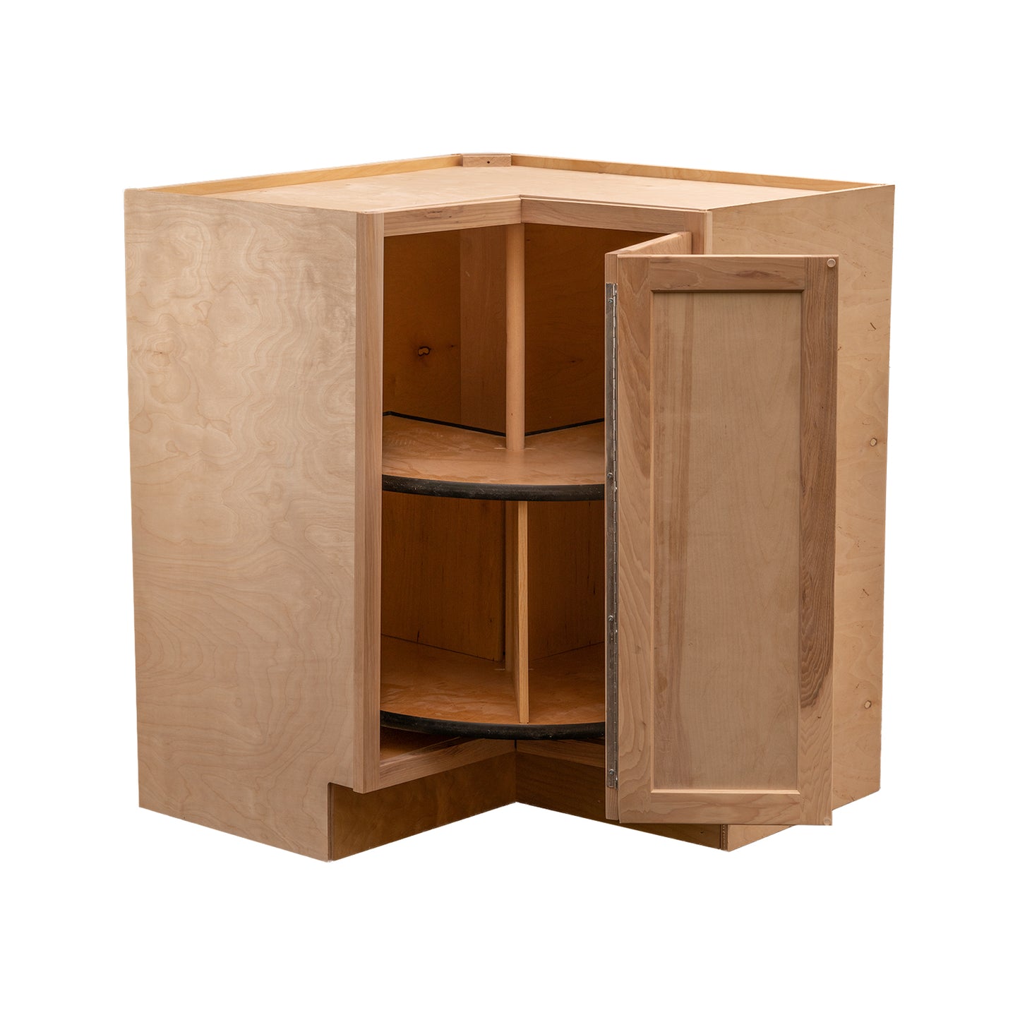 Quicklock RTA (Ready-to-Assemble) Raw Hickory Lazy Susan Cabinet | 18"D x 30" W x 34.5"