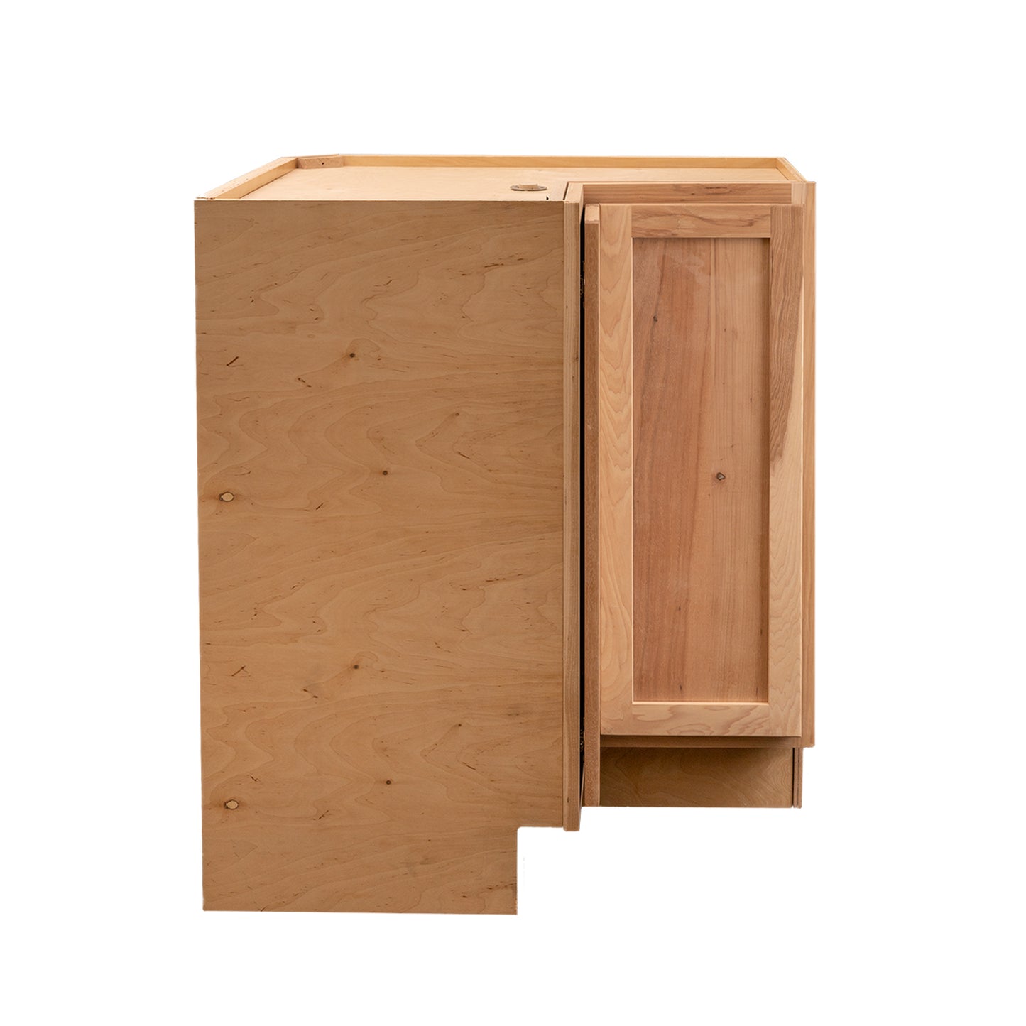 Quicklock RTA (Ready-to-Assemble) Raw Hickory Lazy Susan Cabinet | 18"D x 30" W x 34.5"