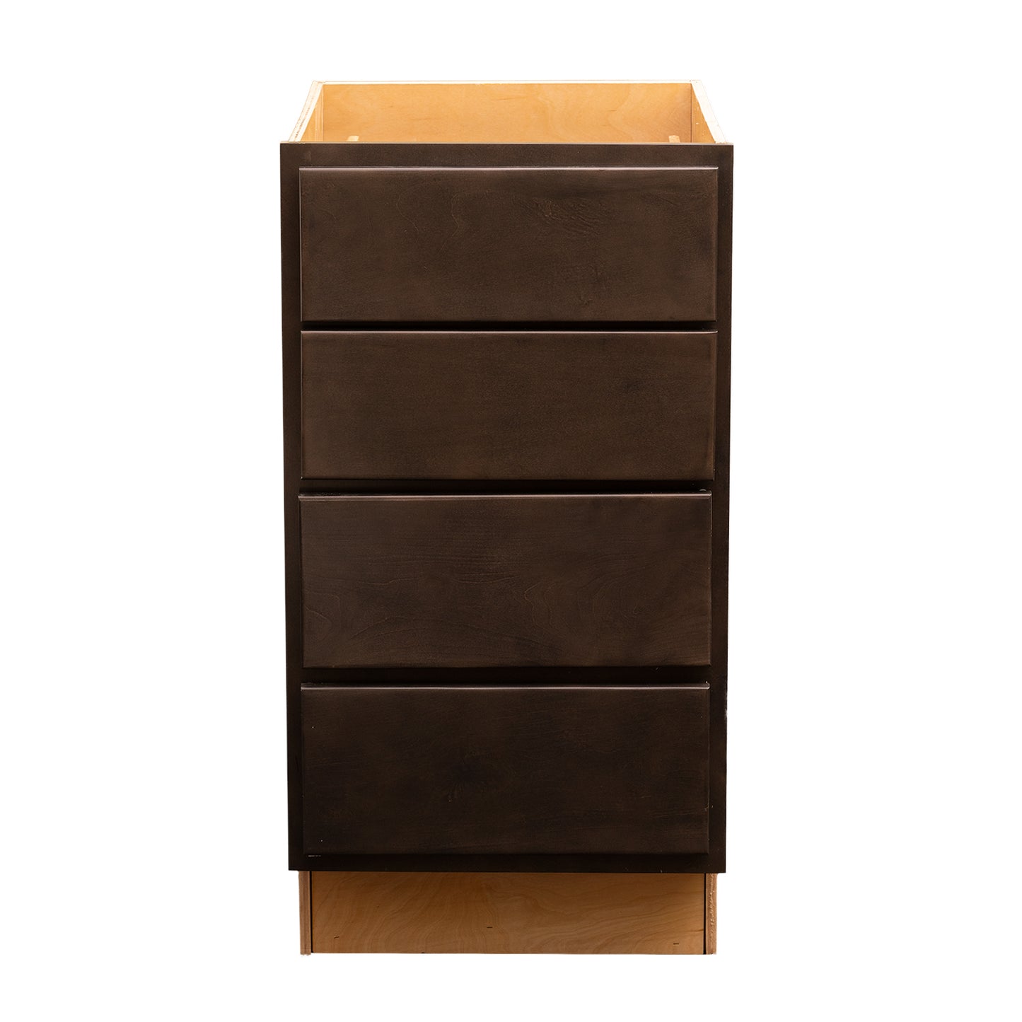 4 Drawer Kitchen Cabinet Espresso Stain Base Cabinet