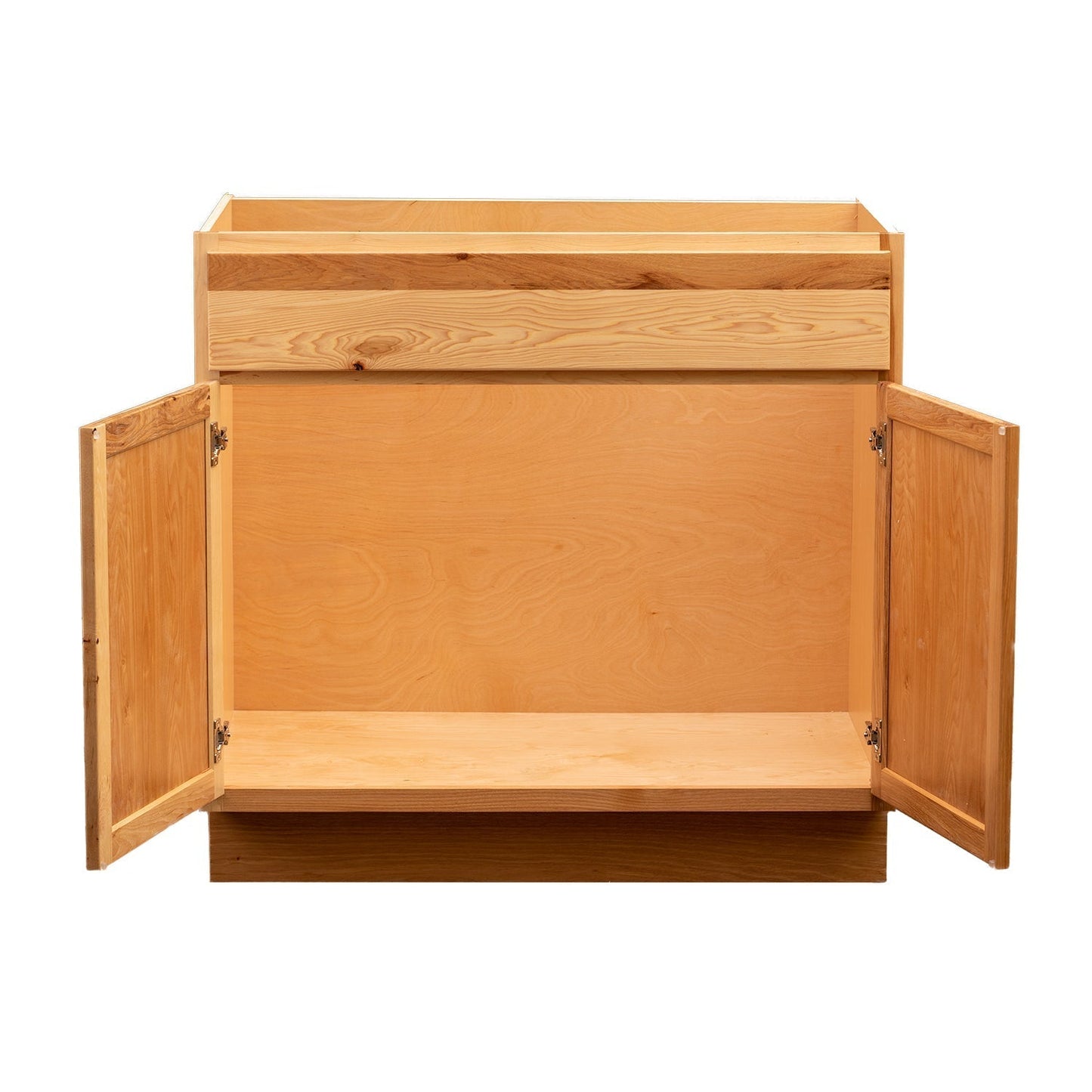 Quicklock RTA (Ready-to-Assemble) Rustic Hickory Vanity Base Cabinet | 42"Wx34.5"Hx21"D