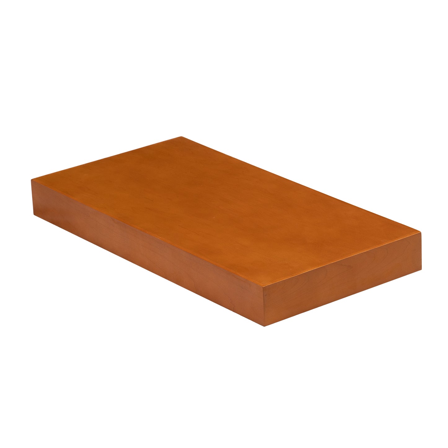 Quicklock Cabinets Floating Shelves | 2.5" Thick | Provincial Stain, 8" D x 16" W x 2.5" H | American Made | Hardwood Bracket | Complete Shelf Unit
