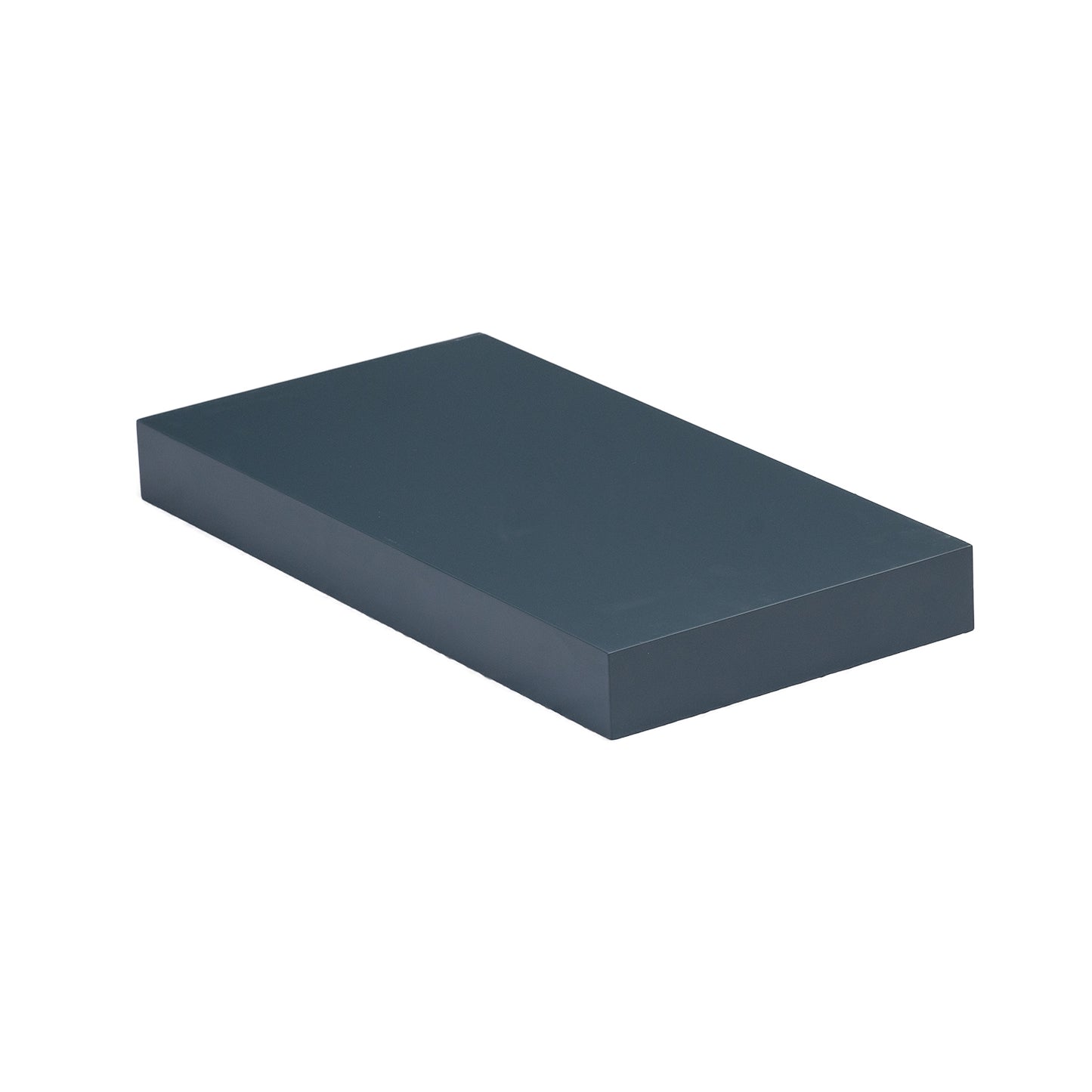 Quicklock Cabinets Floating Shelves | 2.5" Thick | Needlepoint Navy, 12" D x 24" W x 2.5" H | American Made | Hardwood Bracket | Complete Shelf Unit