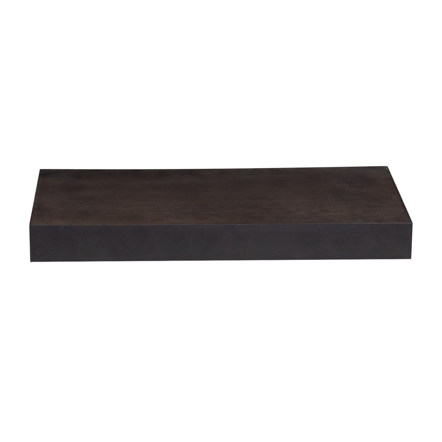Quicklock Cabinets Floating Shelves | 2.5" Thick | Espresso Stain, 12" D x 24" W x 2.5" H | American Made | Hardwood Bracket | Complete Shelf Unit